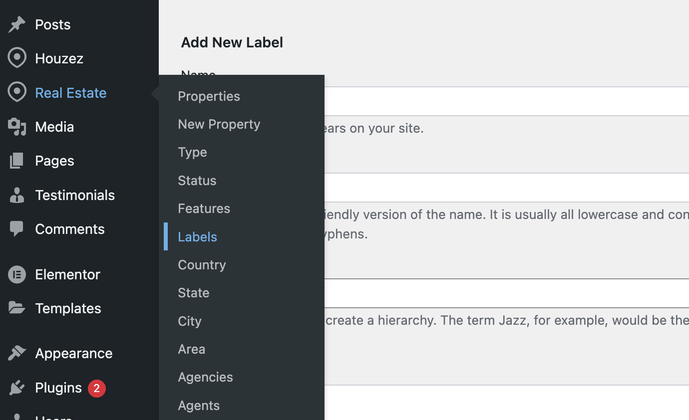 Property Labels – favethemes